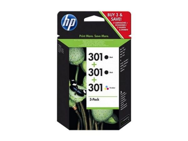 Original HP E5Y87EE / Nr. 301 Tinte Multipack 2x Black + 1x Color C/M/Y