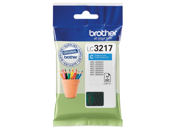 Original Brother LC3217C Tinte Cyan