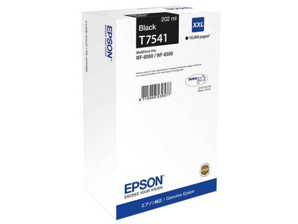 Original Epson C13T754140 / T7541 Tinte Black