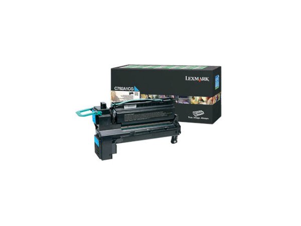 Original Lexmark C792A1CG Toner Cyan Return
