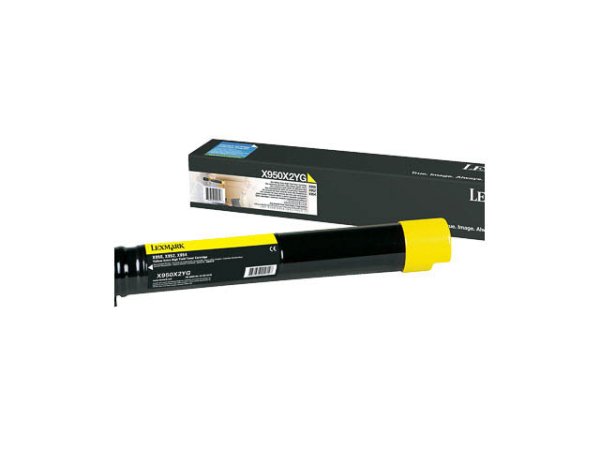 Original Lexmark X950X2YG Toner Yellow Return