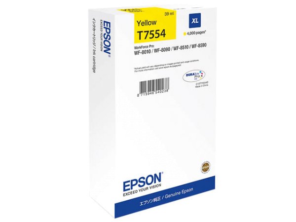 Original Epson C13T755440 / T7554 Tinte Yellow