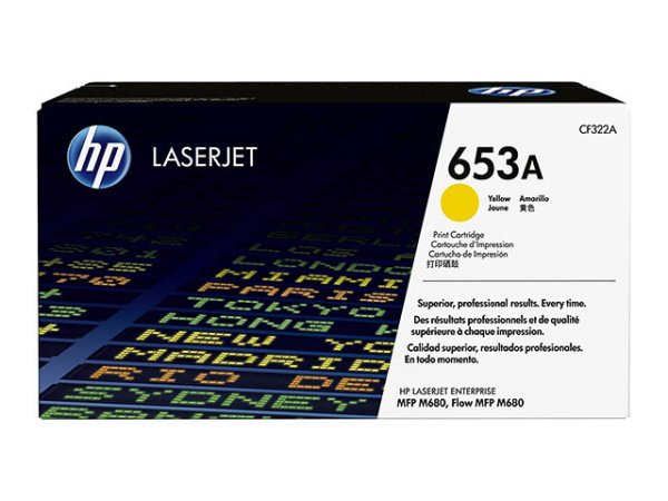Original HP CF322A / 653A Toner Yellow