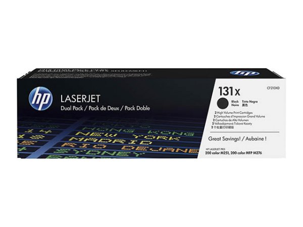 Original HP CF210XD / 131X Toner Black Doppelpack