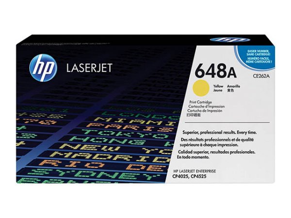 Original HP CE262A / 648A Toner Yellow