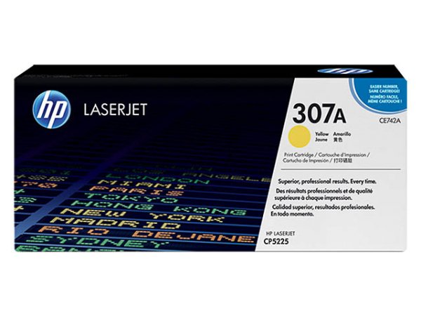 Original HP CE742A / 307A Toner Yellow