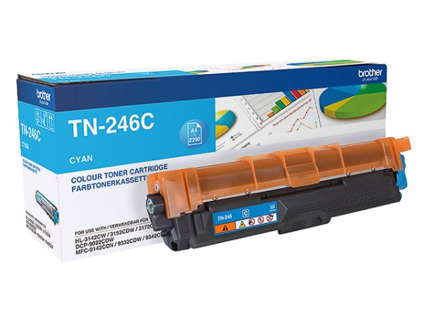 Original Brother TN-246C Toner Cyan