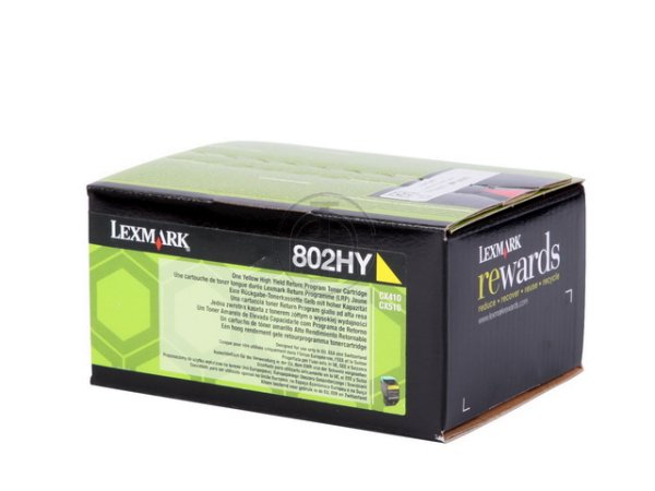 Original Lexmark 80C2HY0 Toner Yellow Return