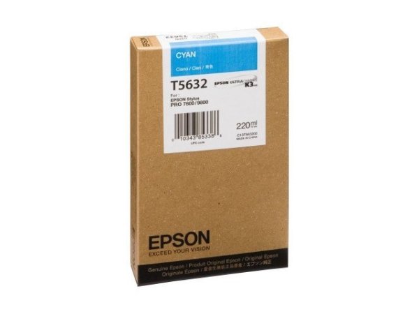Original Epson C13T603200 / T6032 Tinte Cyan