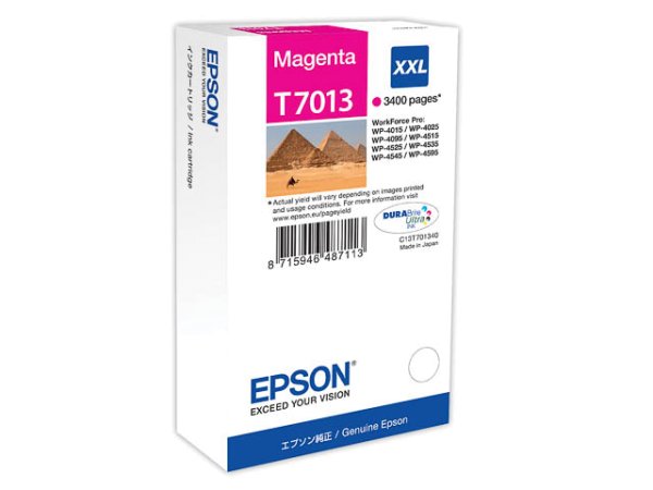 Original Epson C13T70134010 / T7013 Tinte Magenta
