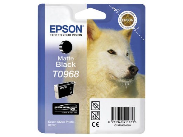 Original Epson C13T09684010 / T0968 Tinte Black (Matt)