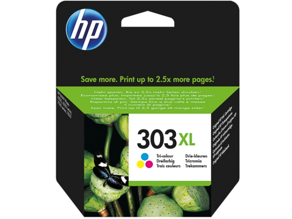 Original HP T6N03AE / Nr. 303XL Tinte Colorpack C/M/Y
