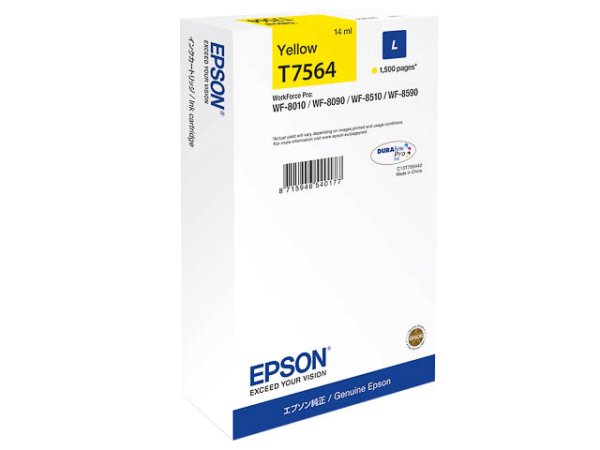 Original Epson C13T756440 / T7564 Tinte Yellow