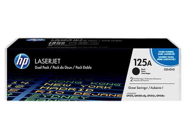 Original HP CB540AD Toner Black Doppelpack