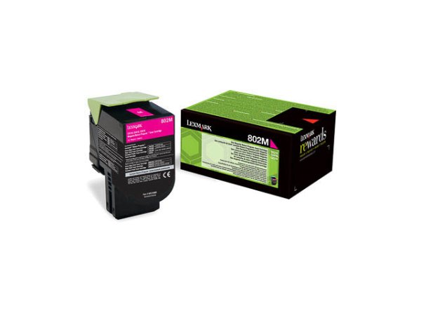 Original Lexmark 80C20M0 Toner Magenta Return