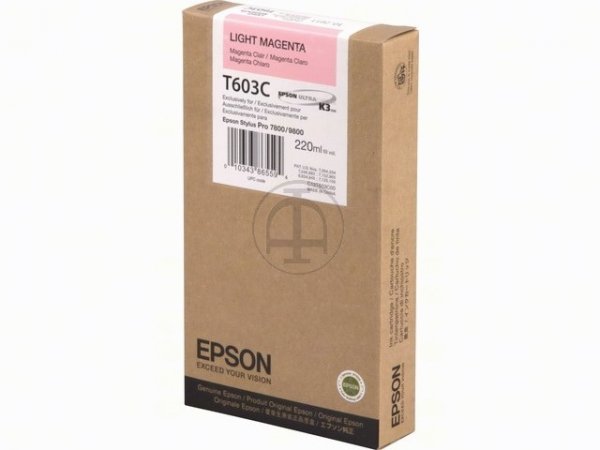 Original Epson C13T603C00 / T603 Tinte Magenta (Light)