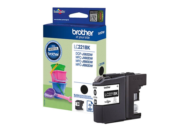 Original Brother LC221BK Tinte Black