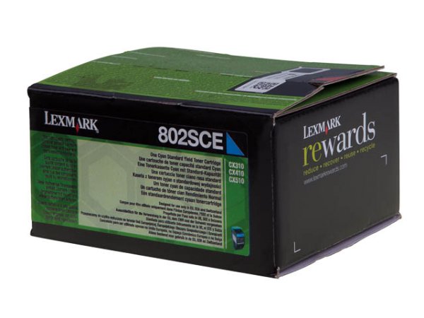 Original Lexmark 80C2SCE Toner Cyan