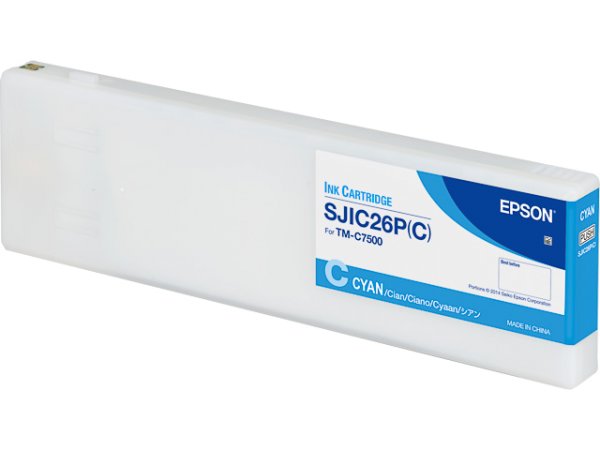 Original Epson C33S020619 / SJIC26PC Tinte Cyan