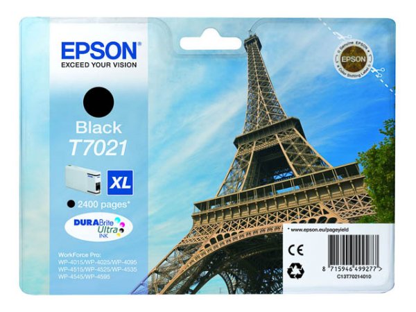 Original Epson C13T70214010 / T7021 Tinte Black