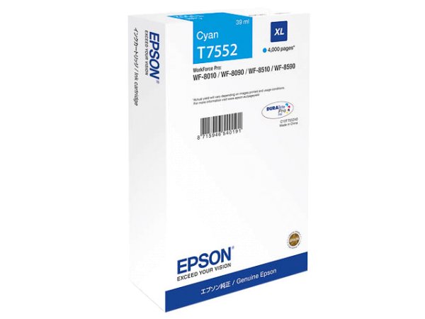 Original Epson C13T755240 / T7552 Tinte Cyan