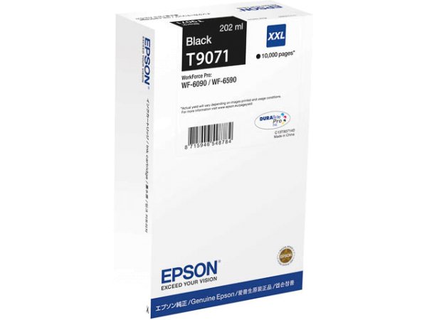 Original Epson C13T907140 / T9071 Tinte Black