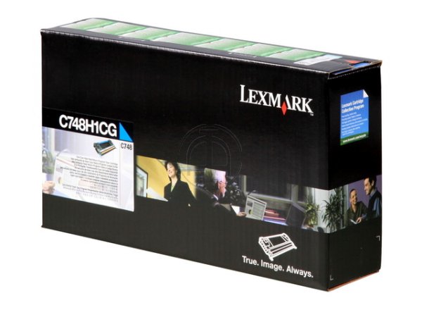 Original Lexmark C748H1CG Toner Cyan Return