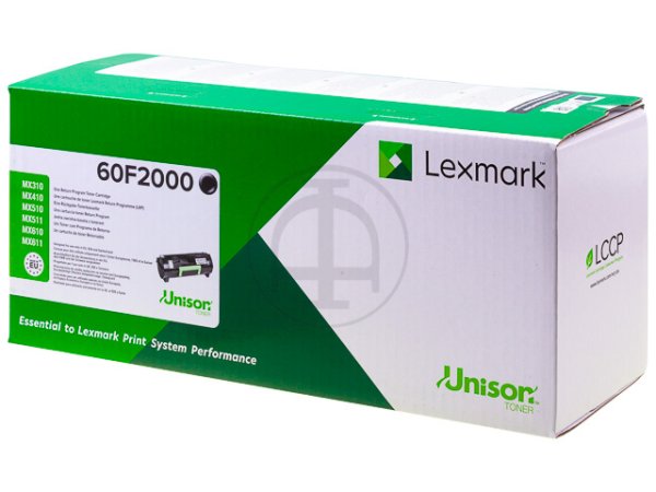 Original Lexmark 60F2000 Toner Black Return