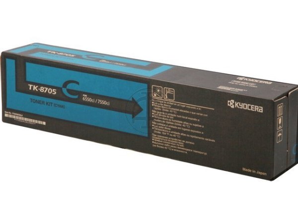 Original Kyocera 1T02K9CNL0 / TK-8705C Toner Cyan