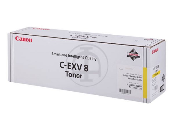 Original Canon 7626A002 / CEXV8 Toner Yellow
