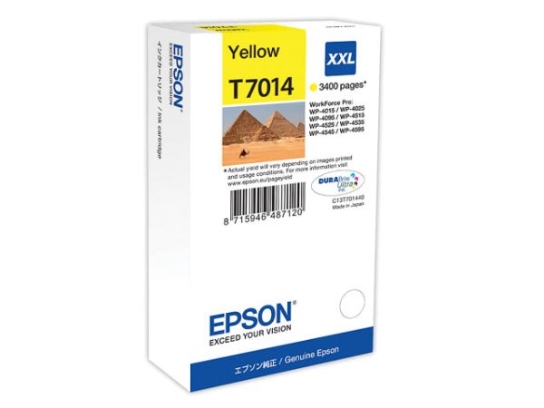 Original Epson C13T70144010 / T7014 Tinte Yellow
