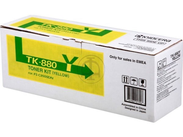 Original Kyocera 1T02KAANL0 / TK-880Y Toner Yellow