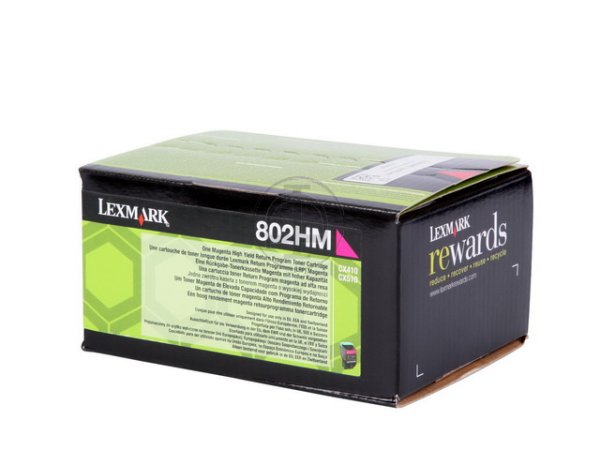 Original Lexmark 80C2HM0 Toner Magenta Return