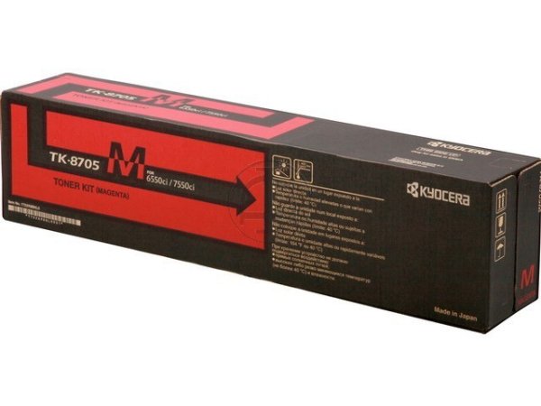 Original Kyocera 1T02K9BNL0 / TK-8705M Toner Magenta