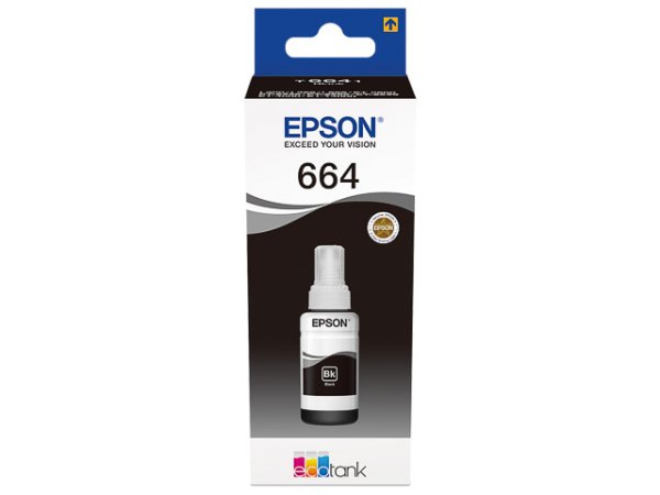Original Epson C13T664140 / T6641 Tinte Black