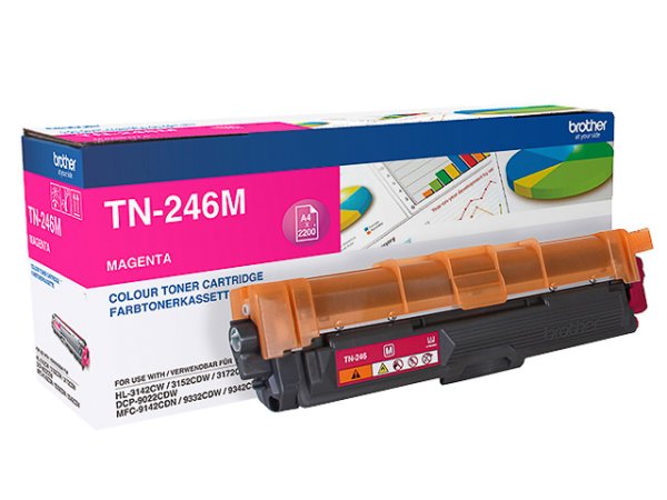 Original Brother TN-246M Toner Magenta