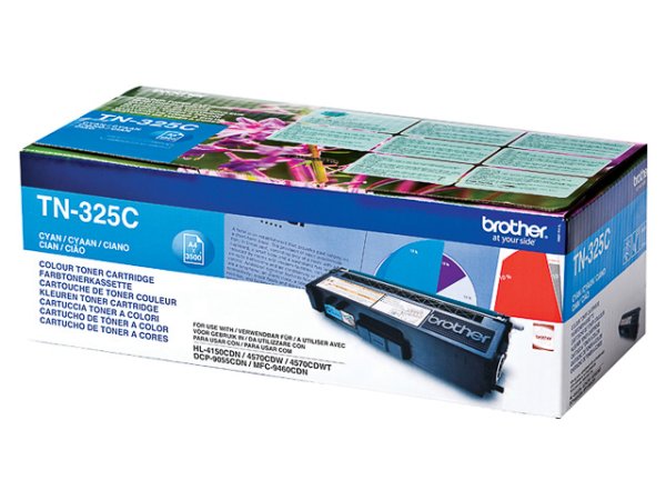 Original Brother TN-325C Toner Cyan