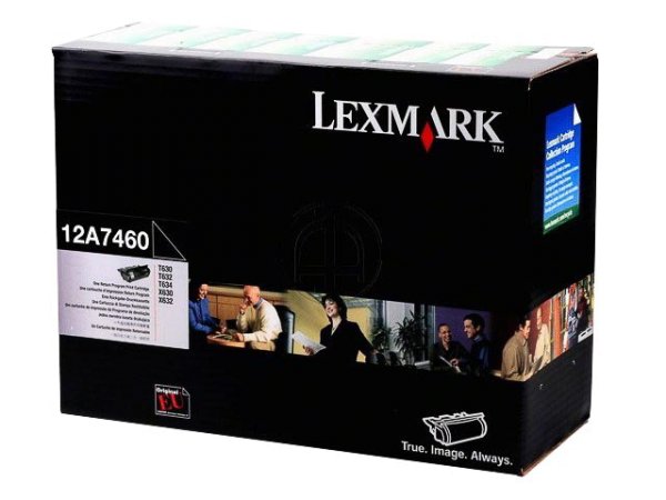 Original Lexmark 12A7460 Toner Black Return