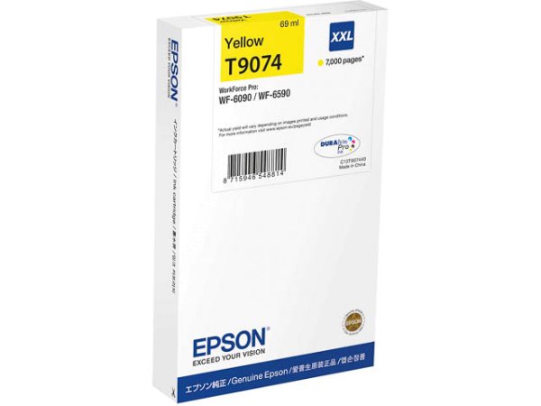 Original Epson C13T907440 / T9074 Tinte Yellow