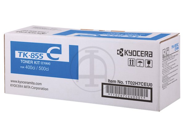 Original Kyocera 1T02H7CEU0 / TK-855C Toner Cyan