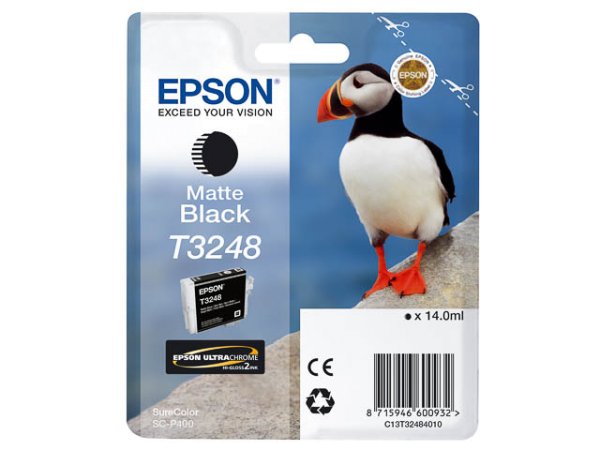 Original Epson C13T32484010 / T3248 Tinte Black (Matt)