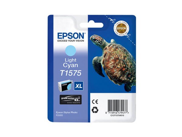 Original Epson C13T15754010 / T1575 Tinte Cyan (Light)