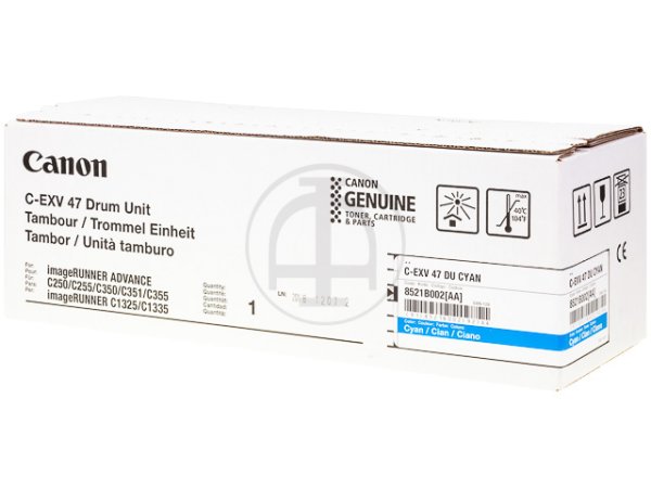 Original Canon 8521B002 / CEXV47 Bildtrommel Cyan