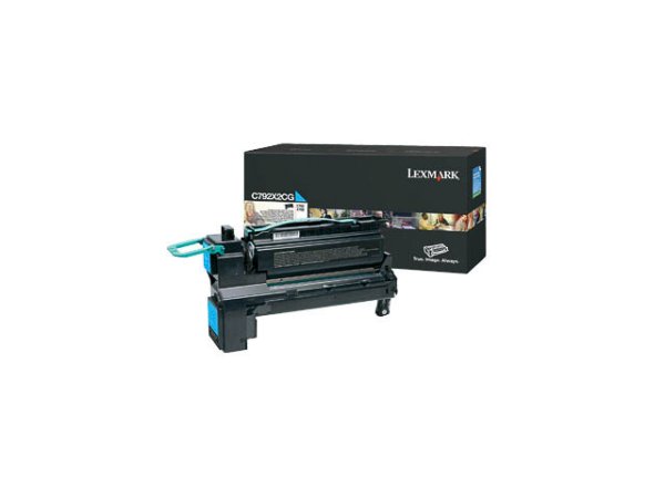 Original Lexmark C792X2CG Toner Cyan