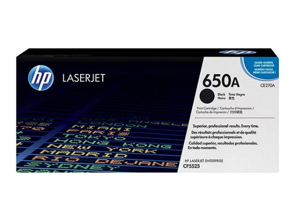 Original HP CE270A / 650A Toner Black