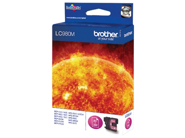 Original Brother LC980M Tinte Magenta