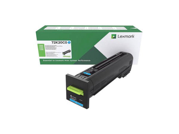 Original Lexmark 72K20C0 Toner Cyan