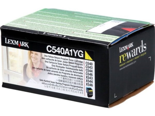 Original Lexmark C540A1YG Toner Yellow Return