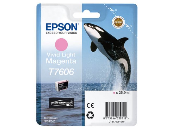 Original Epson C13T76064010 / T7606 Tinte Magenta (Light)