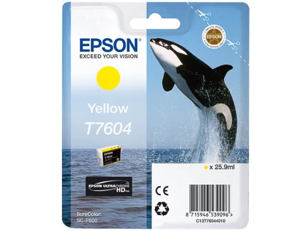 Original Epson C13T76044010 / T7604 Tinte Yellow